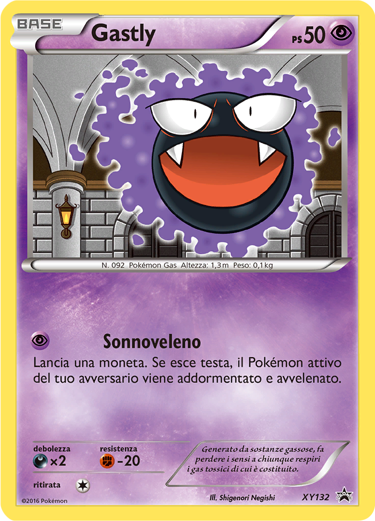 Gastly XY132 — XY Promo (Italian Pokémon TCG card)