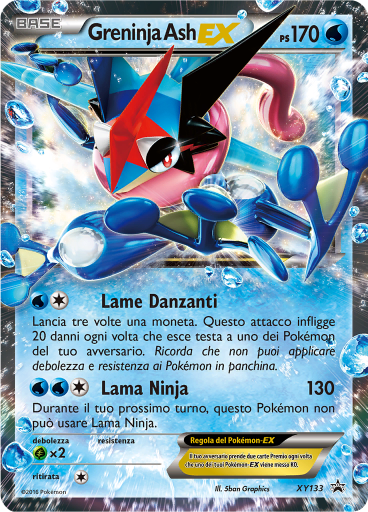 Greninja Ash-EX XY133 — XY Promo (Italian Pokémon TCG card)