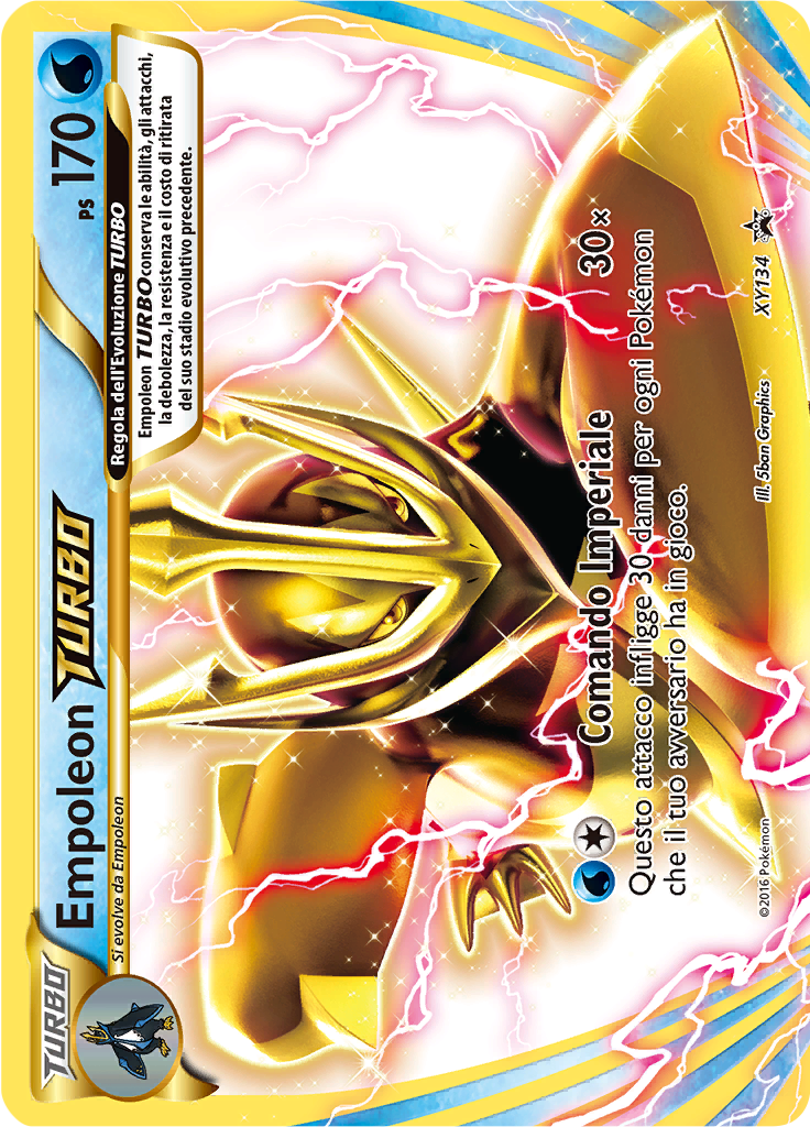 Empoleon TURBO XY134 — XY Promo (Italian Pokémon TCG card)