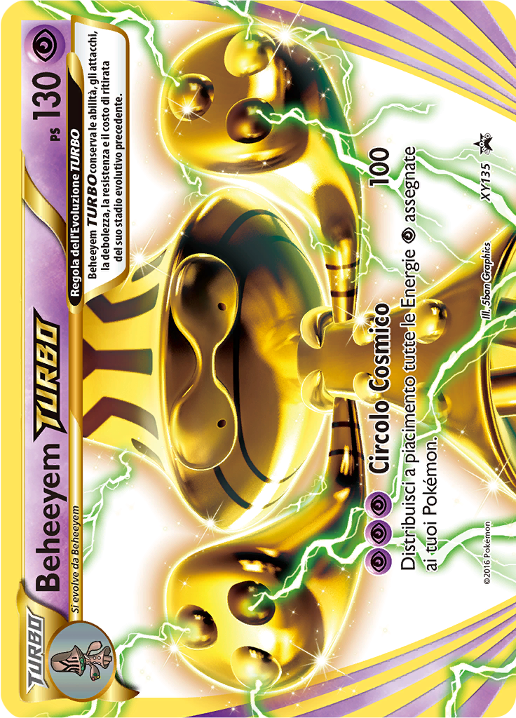 Beheeyem TURBO XY135 — XY Promo (Italian Pokémon TCG card)