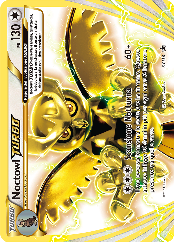Noctowl TURBO XY136 — XY Promo (Italian Pokémon TCG card)