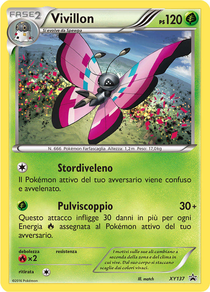 Vivillon XY137 — XY Promo (Italian Pokémon TCG card)