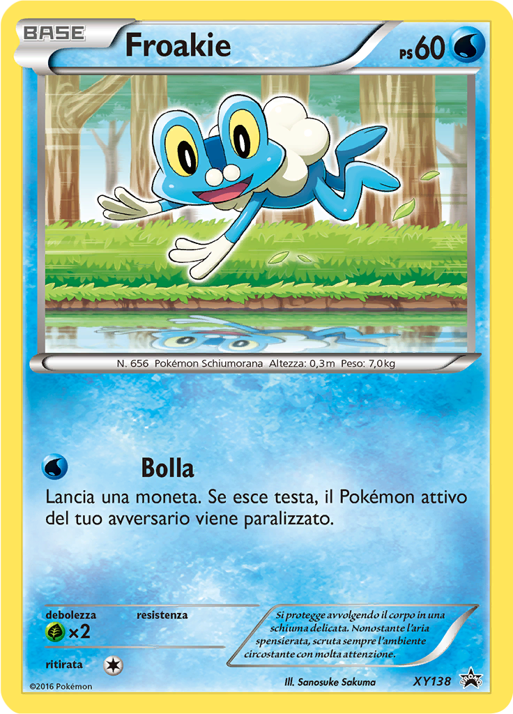Froakie XY138 — XY Promo (Italian Pokémon TCG card)