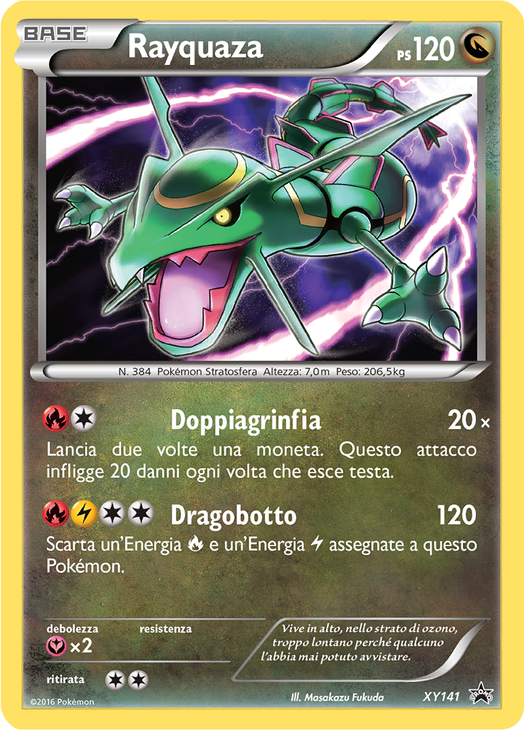 Rayquaza XY141 — XY Promo (Italian Pokémon TCG card)
