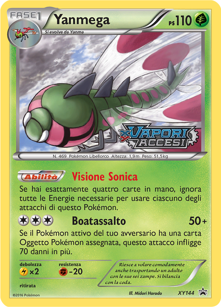 Yanmega XY144 — XY Promo (Italian Pokémon TCG card)