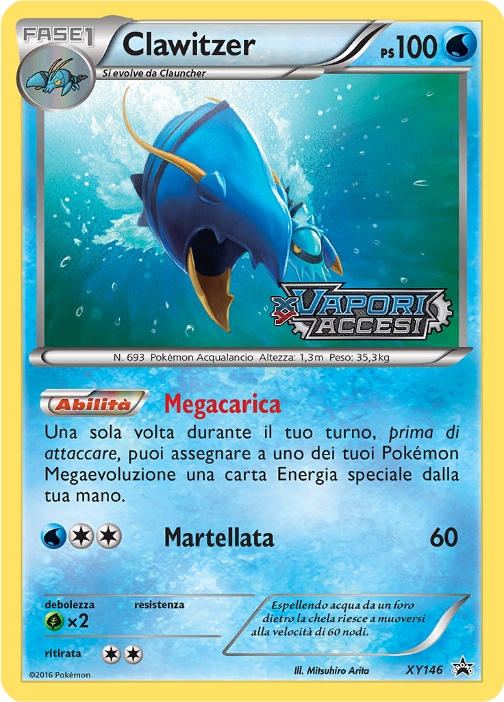 Clawitzer XY146 — XY Promo (Italian Pokémon TCG card)