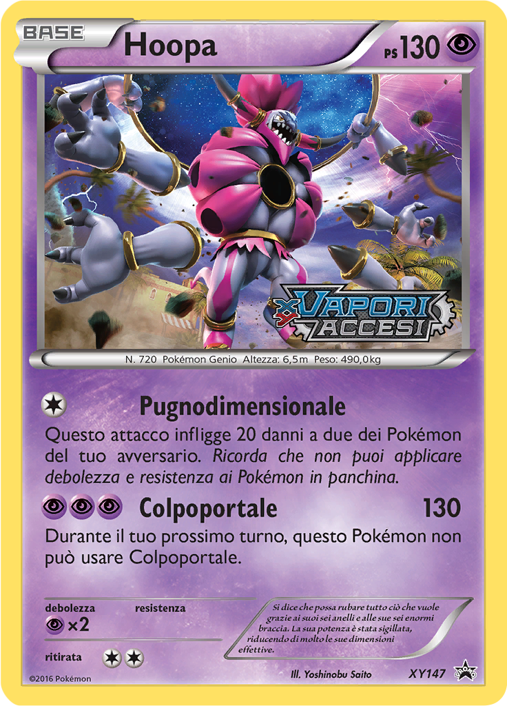 Hoopa XY147 — XY Promo (Italian Pokémon TCG card)