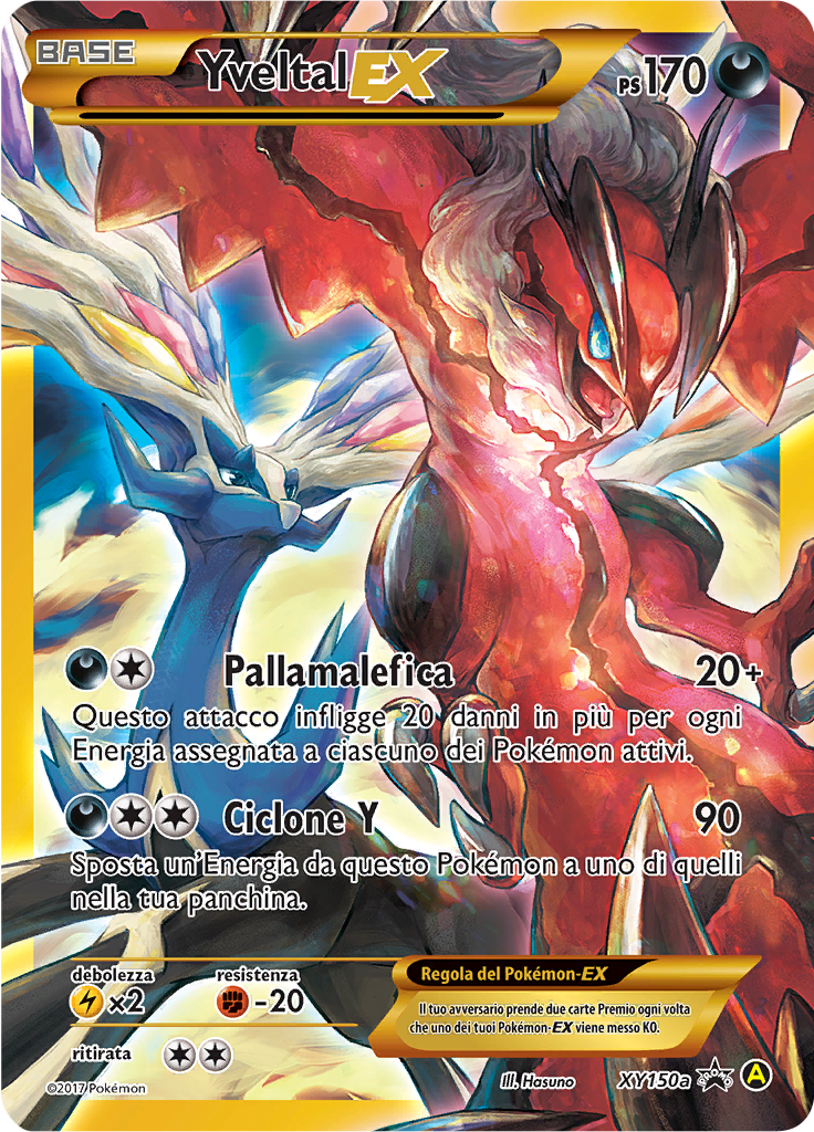 Yveltal-EX XY150a — XY Promo (Italian Pokémon TCG card)