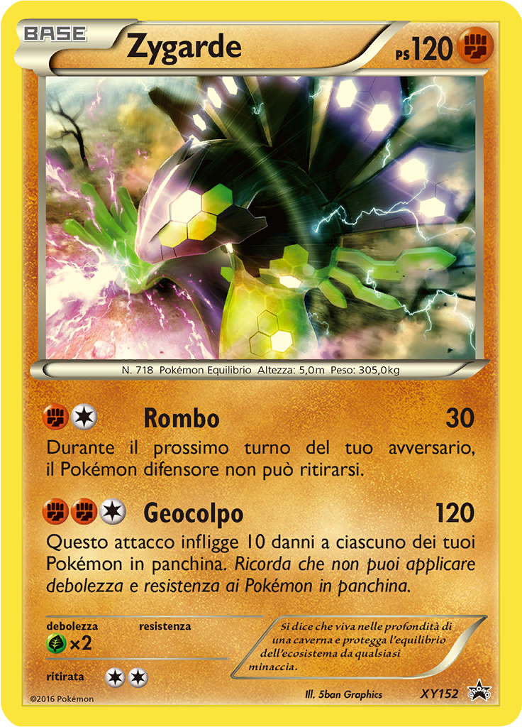 Zygarde XY152 — XY Promo (Italian Pokémon TCG card)
