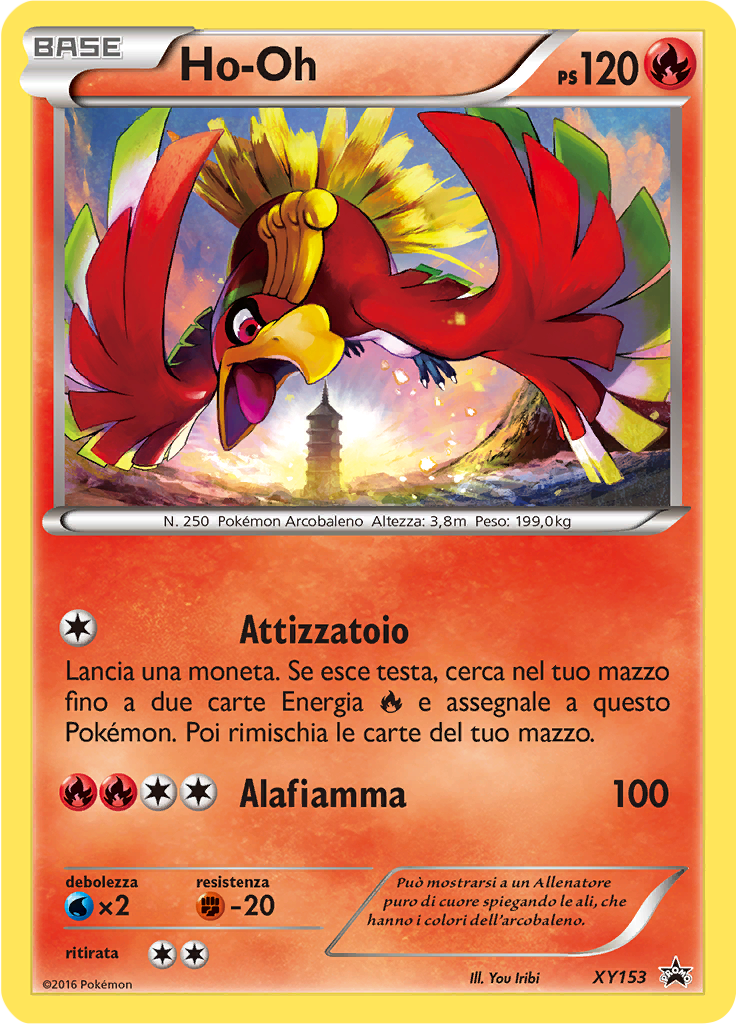 Ho-Oh XY153 — XY Promo (Italian Pokémon TCG card)