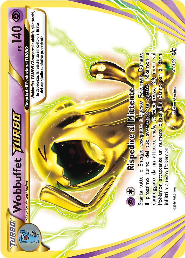 Wobbuffet TURBO XY155 — XY Promo (Italian Pokémon TCG card)