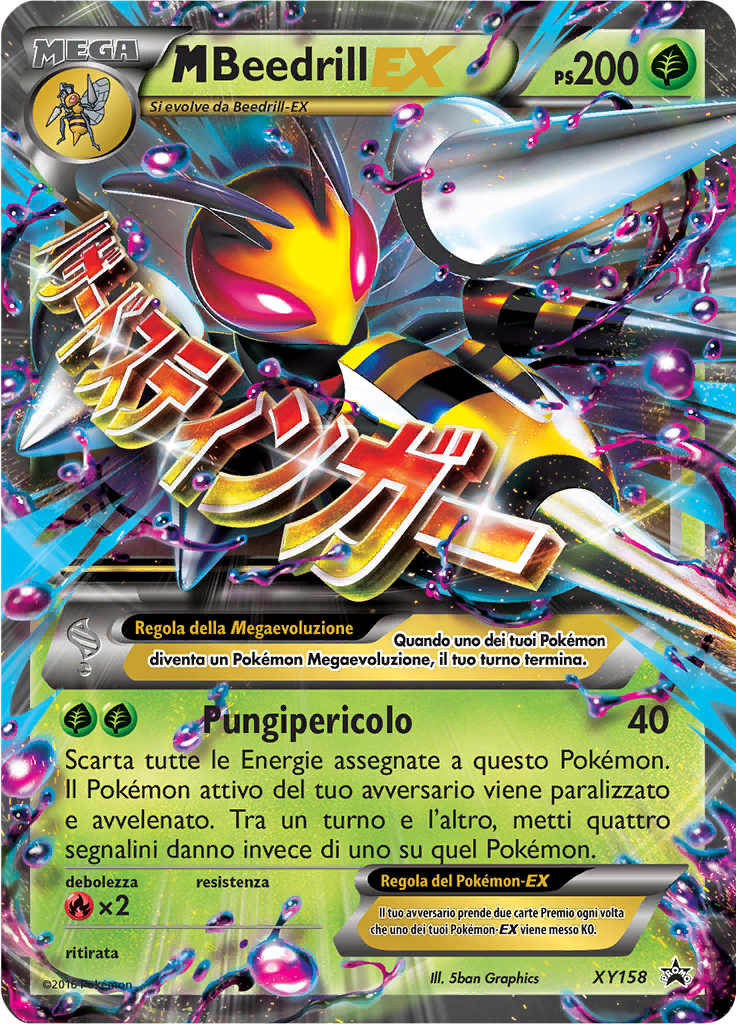 M Beedrill-EX XY158 — XY Promo (Italian Pokémon TCG card)