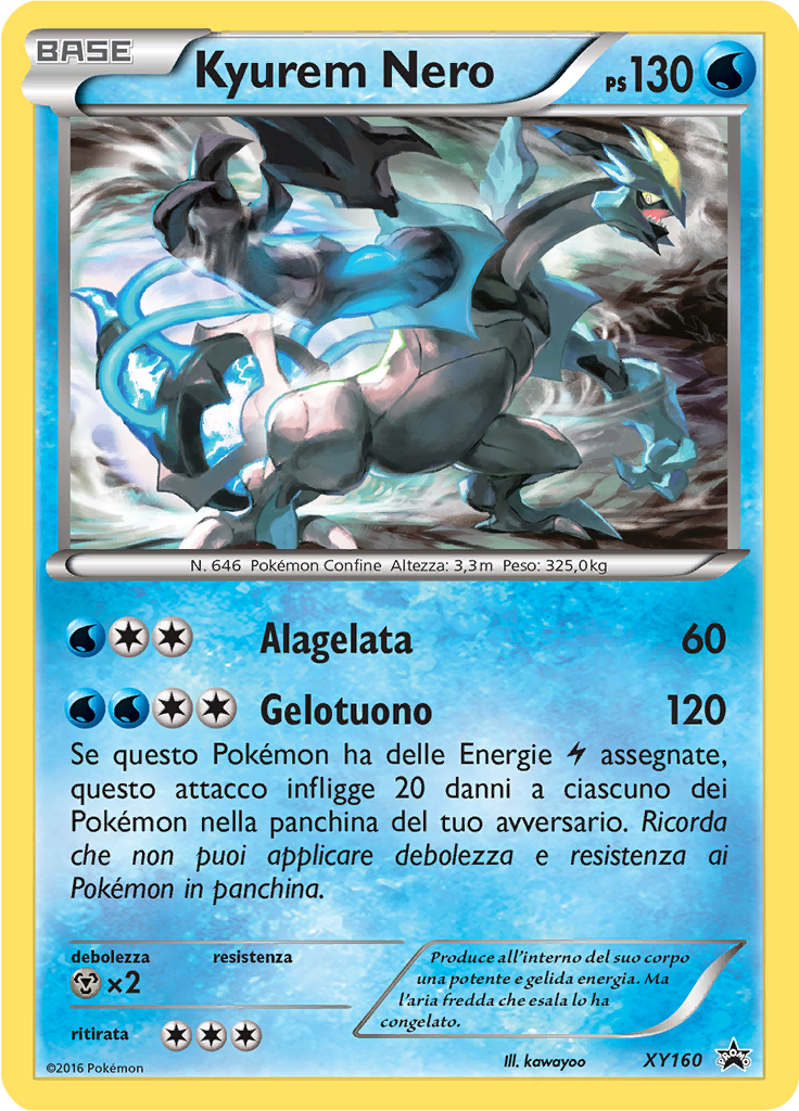 Kyurem Nero XY160 — XY Promo (Italian Pokémon TCG card)