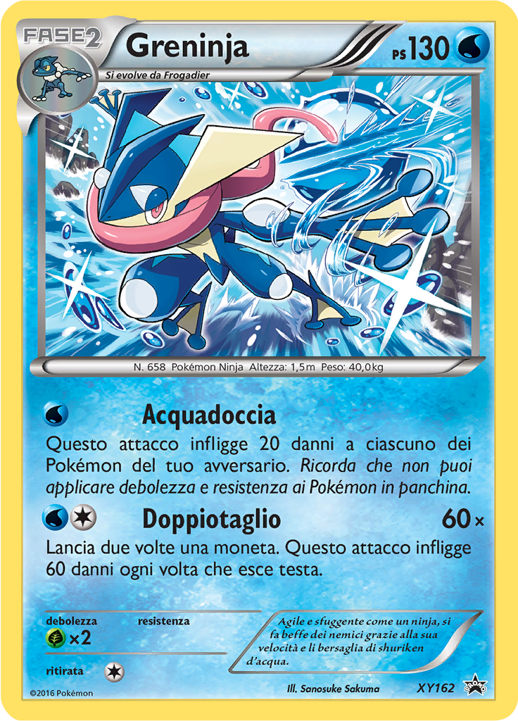 Greninja XY162 — XY Promo (Italian Pokémon TCG card)