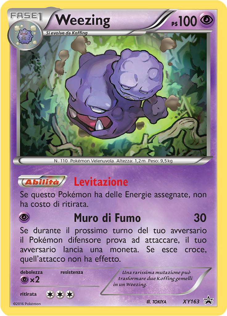 Weezing XY163 — XY Promo (Italian Pokémon TCG card)
