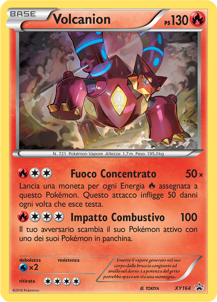 Volcanion XY164 — XY Promo (Italian Pokémon TCG card)
