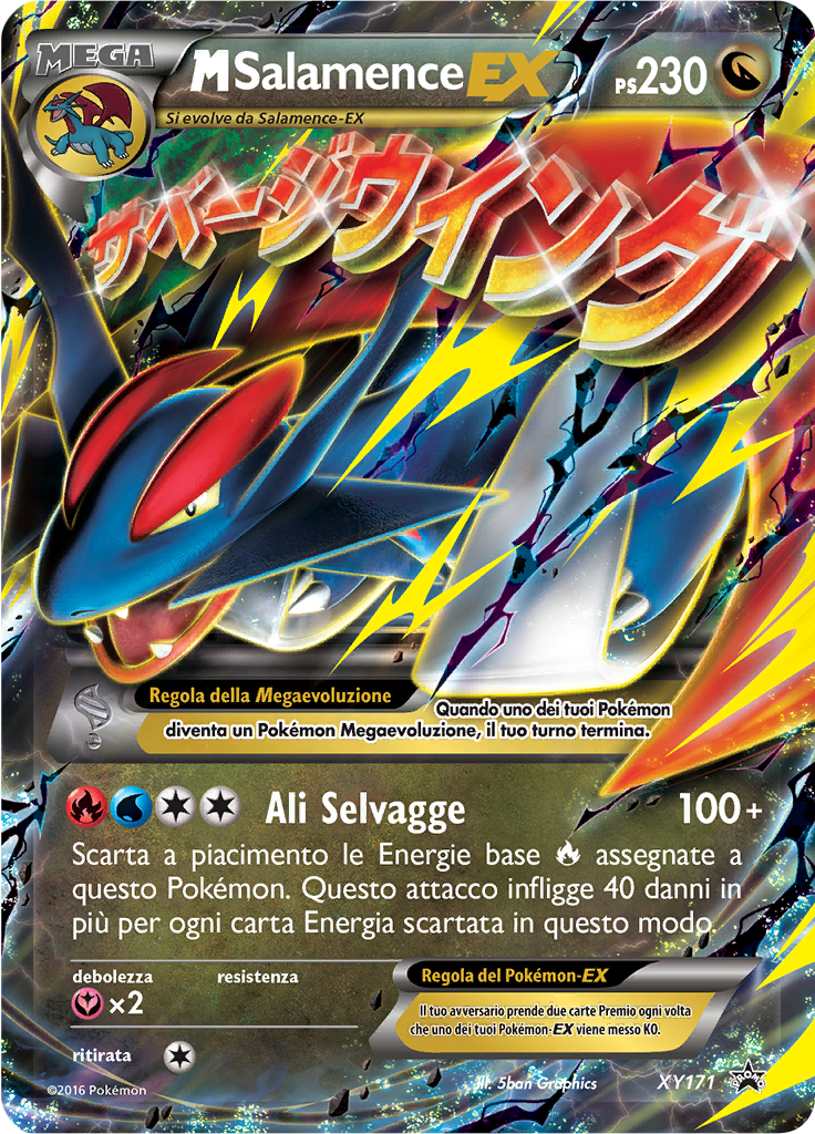 M Salamence-EX XY171 — XY Promo (Italian Pokémon TCG card)