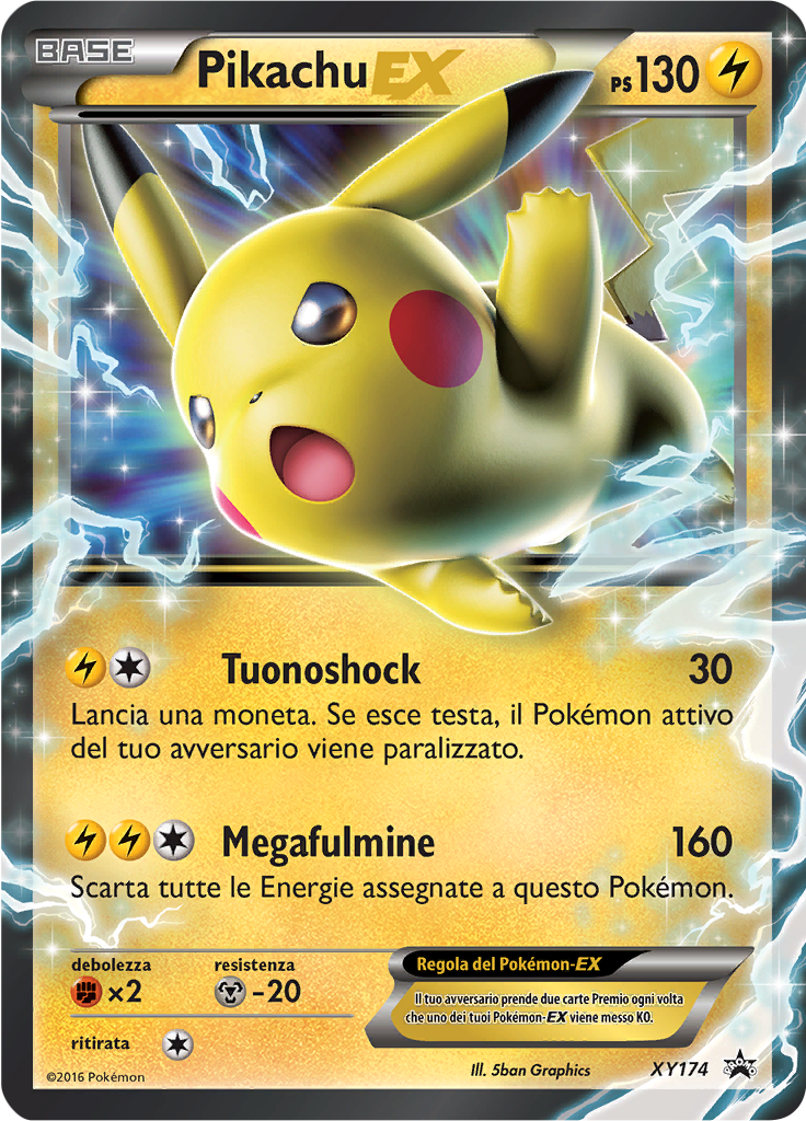 Pikachu EX XY174 — XY Promo (Italian Pokémon TCG card)