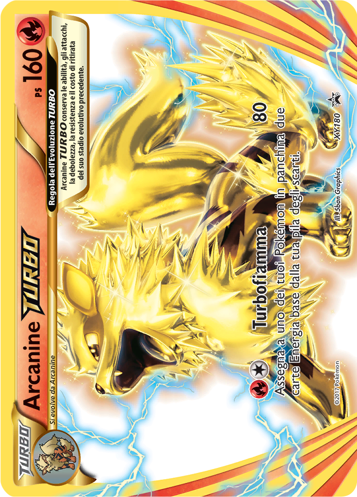 Arcanine TURBO XY180 — XY Promo (Italian Pokémon TCG card)