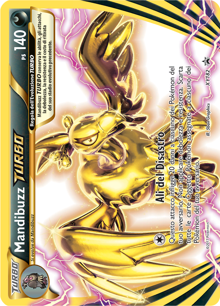 Mandibuzz TURBO XY182 — XY Promo (Italian Pokémon TCG card)