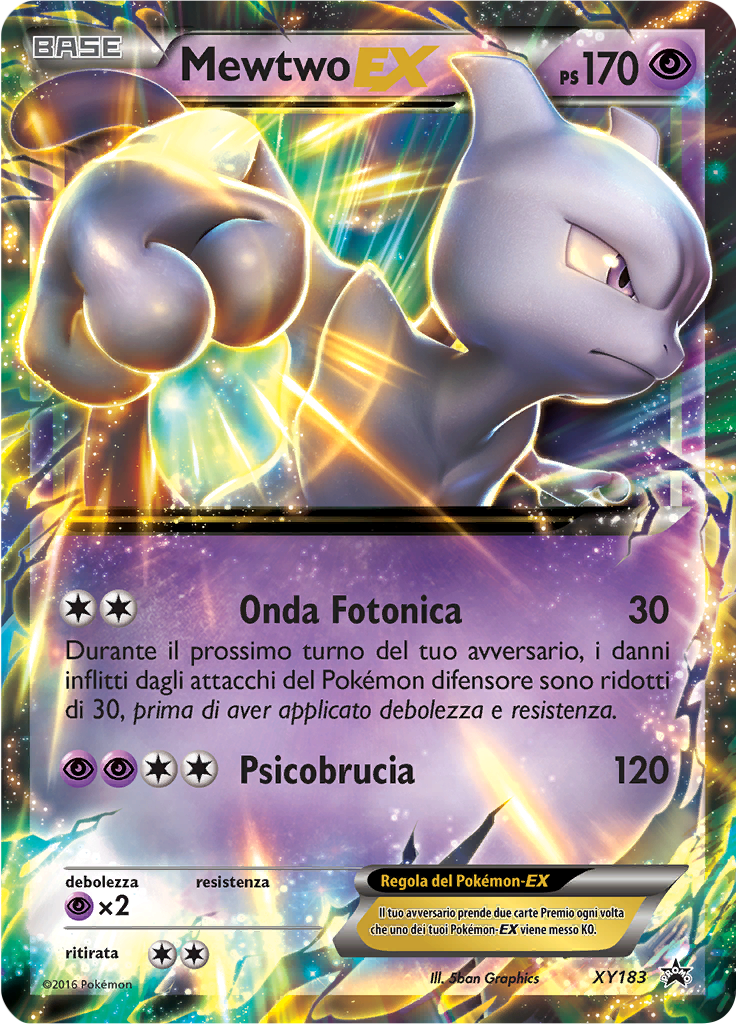 Mewtwo-EX XY183 — XY Promo (Italian Pokémon TCG card)