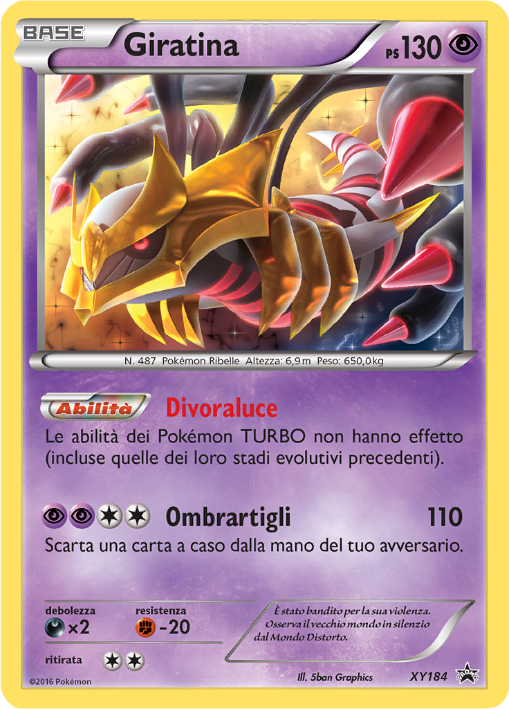 Giratina XY184 — XY Promo (Italian Pokémon TCG card)