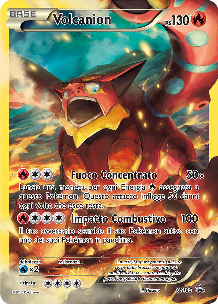 Volcanion XY185 — XY Promo (Italian Pokémon TCG card)