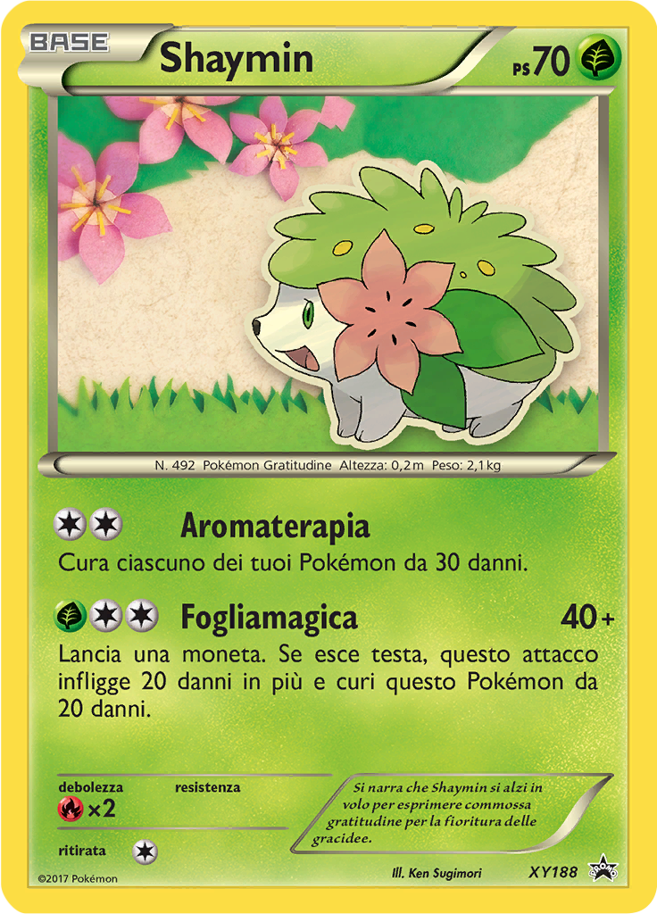 Shaymin XY188 — XY Promo (Italian Pokémon TCG card)