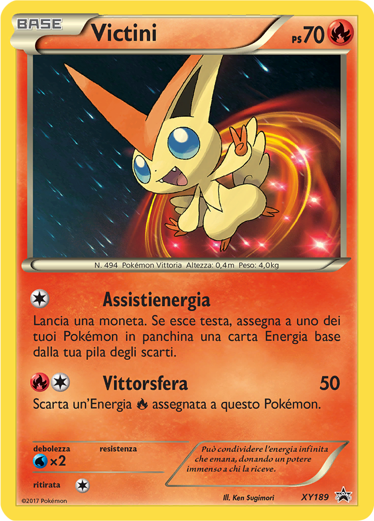 Victini XY189 — XY Promo (Italian Pokémon TCG card)