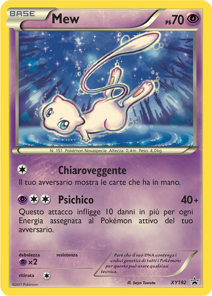 Mew XY192 — XY Promo (Italian Pokémon TCG card)
