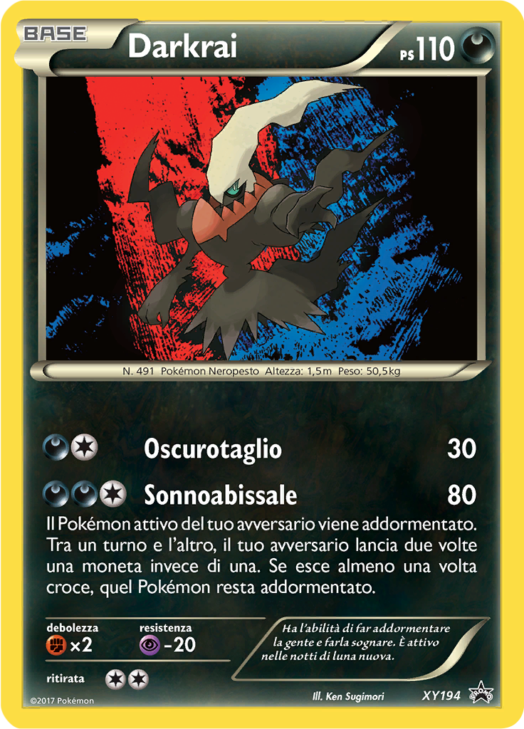 Darkrai XY194 — XY Promo (Italian Pokémon TCG card)