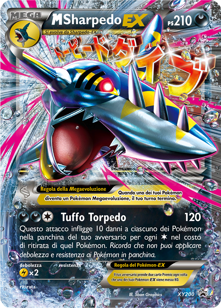 M Sharpedo-EX XY200 — XY Promo (Italian Pokémon TCG card)