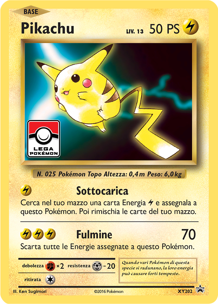 Pikachu XY202 — XY Promo (Italian Pokémon TCG card)