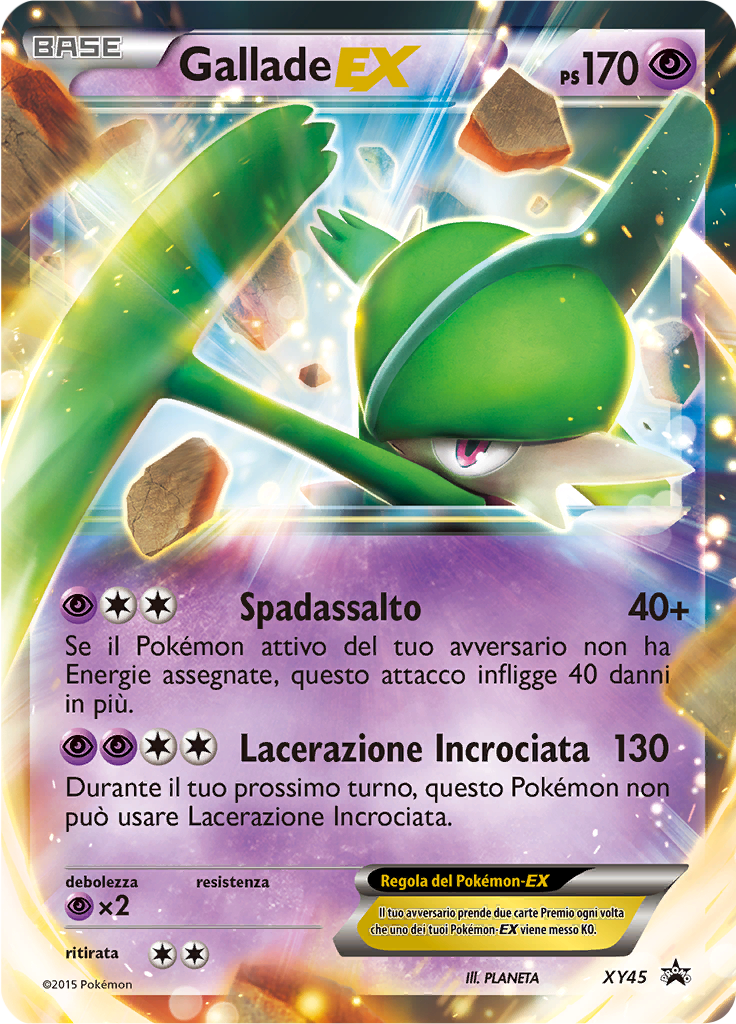 Gallade-EX XY45 — XY Promo (Italian Pokémon TCG card)
