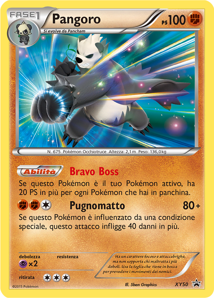 Pangoro XY50 — XY Promo (Italian Pokémon TCG card)