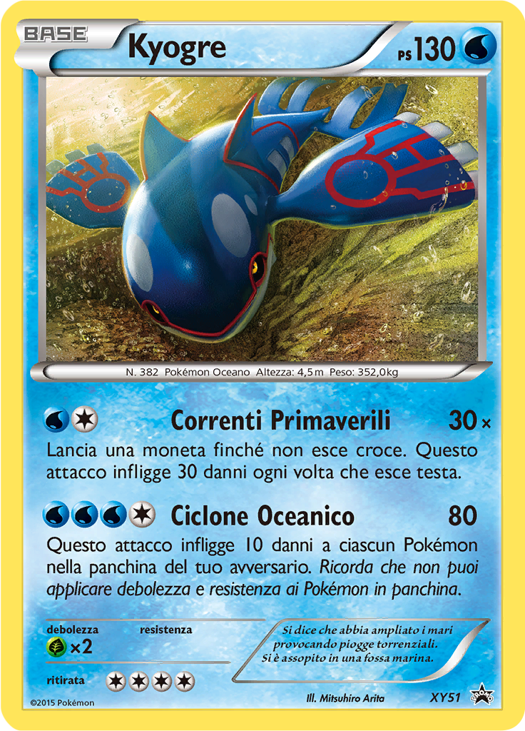 Kyogre XY51 — XY Promo (Italian Pokémon TCG card)
