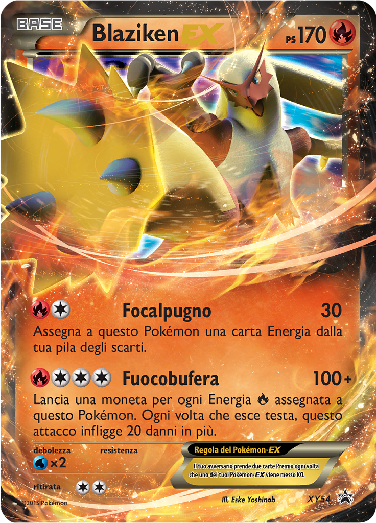 Blaziken-EX XY54 — XY Promo (Italian Pokémon TCG card)