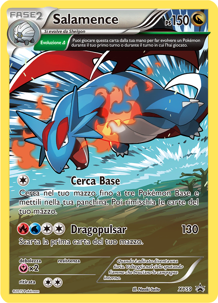 Salamence XY59 — XY Promo (Italian Pokémon TCG card)