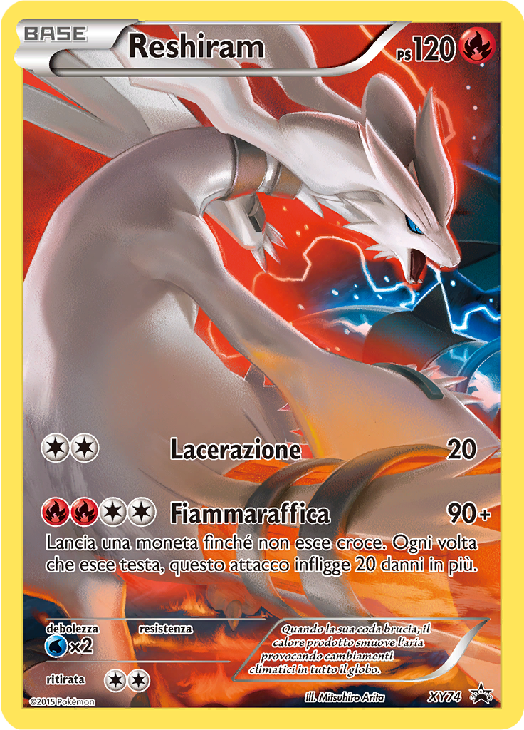 Reshiram XY74 — XY Promo (Italian Pokémon TCG card)