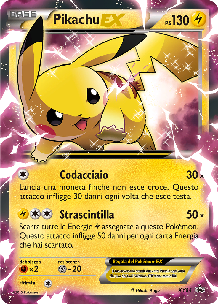Pikachu-EX XY84 — XY Promo (Italian Pokémon TCG card)