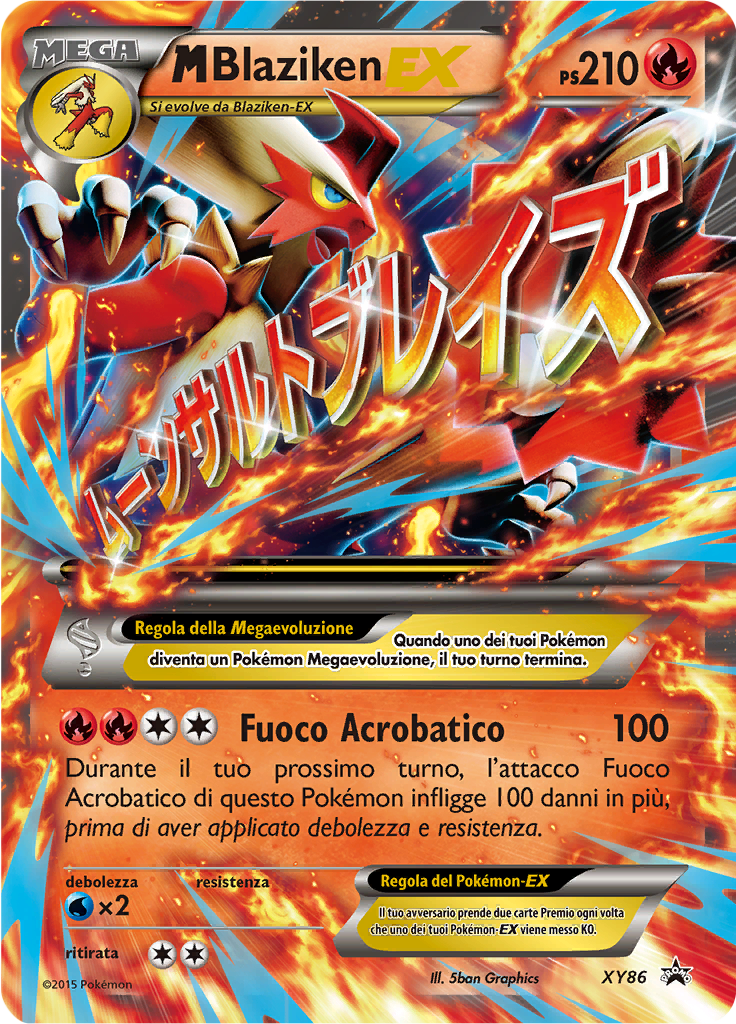 MBlaziken-EX XY86 — XY Promo (Italian Pokémon TCG card)