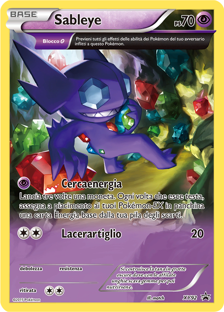 Sableye XY92 — XY Promo (Italian Pokémon TCG card)