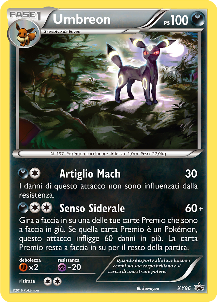 Umbreon XY96 — XY Promo (Italian Pokémon TCG card)