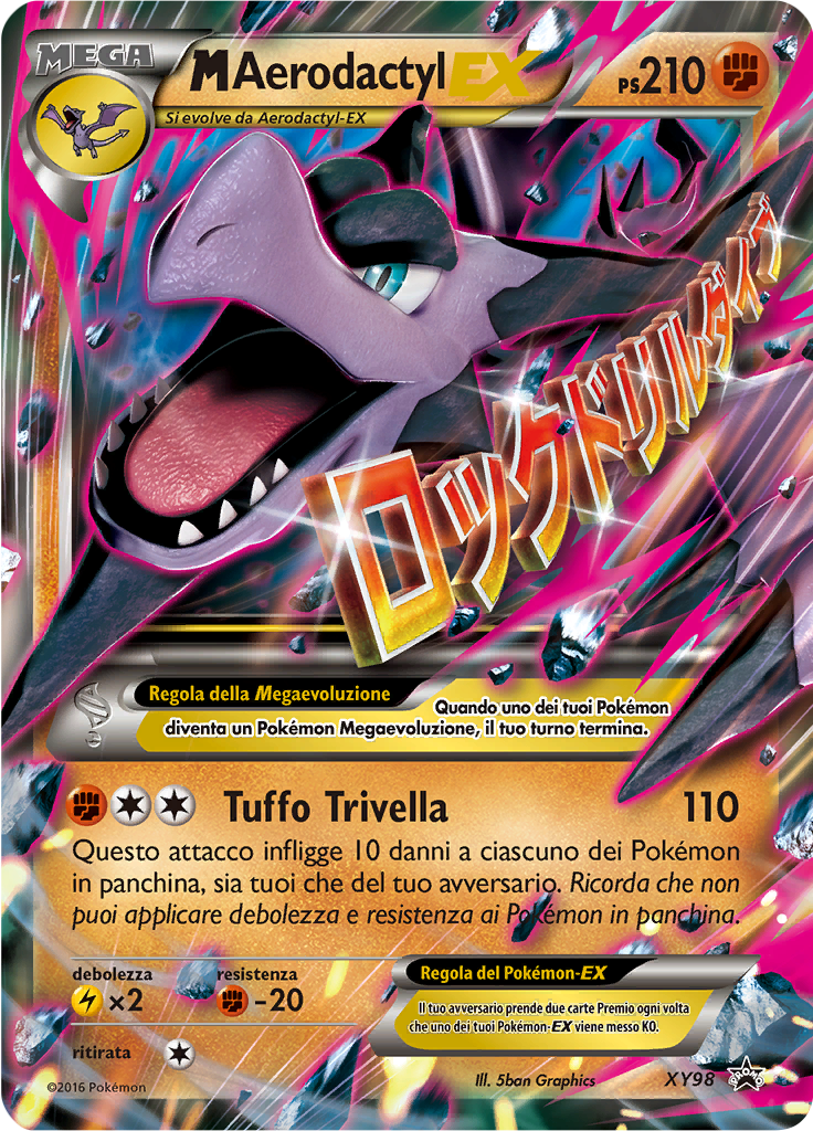 M Aerodactyl-EX XY98 — XY Promo (Italian Pokémon TCG card)