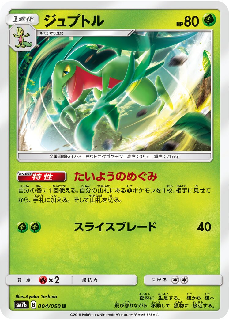 Grovyle 004/50 — Fairy Rise (Japanese Pokémon TCG card)