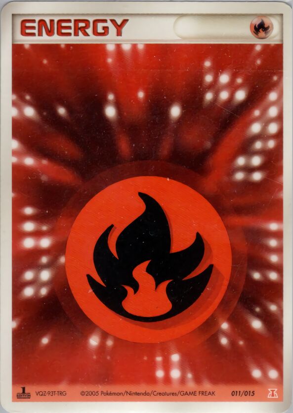 Fire Energy 011 — Holon Research Tower Fire Quarter Deck (Japanese Pokémon TCG card)