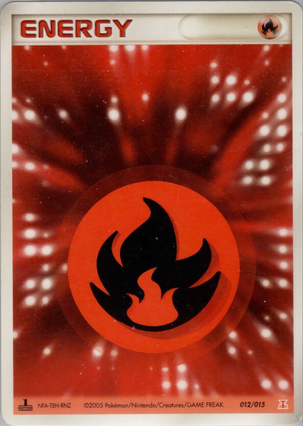 Fire Energy 012 — Holon Research Tower Fire Quarter Deck (Japanese Pokémon TCG card)