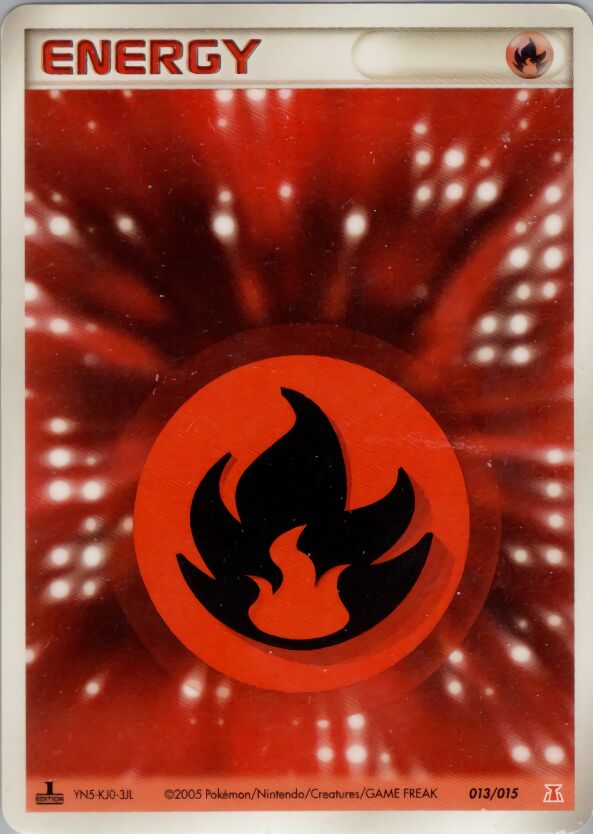 Fire Energy 013 — Holon Research Tower Fire Quarter Deck (Japanese Pokémon TCG card)