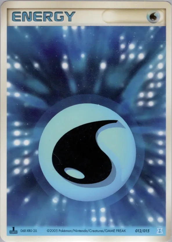 Water Energy 012 — Holon Research Tower Water Quarter Deck (Japanese Pokémon TCG card)