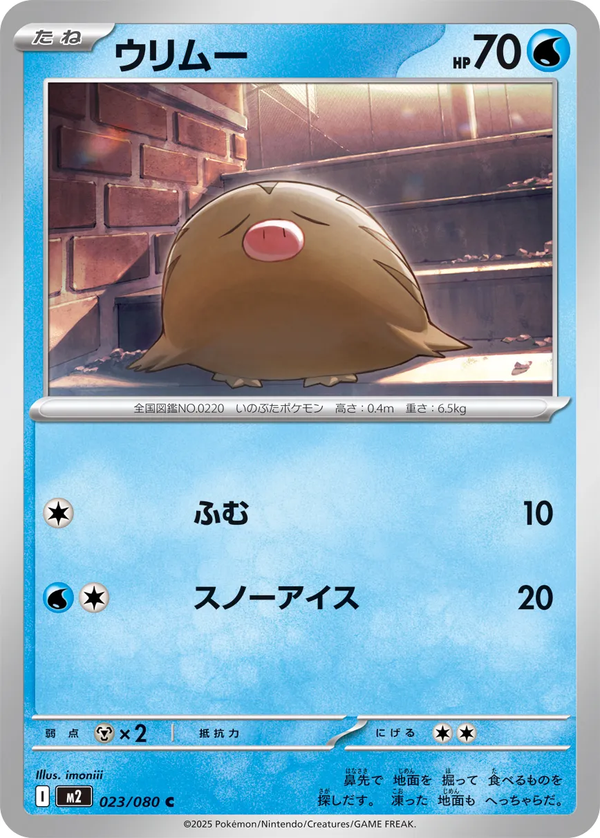 Swinub 023/116 — Inferno X (Japanese Pokémon TCG card)